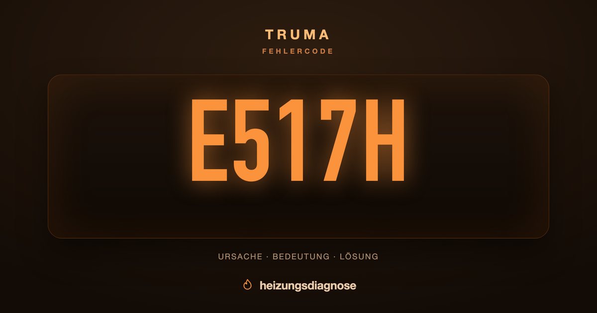 Truma E517H: Ursache und schnelle Lösung