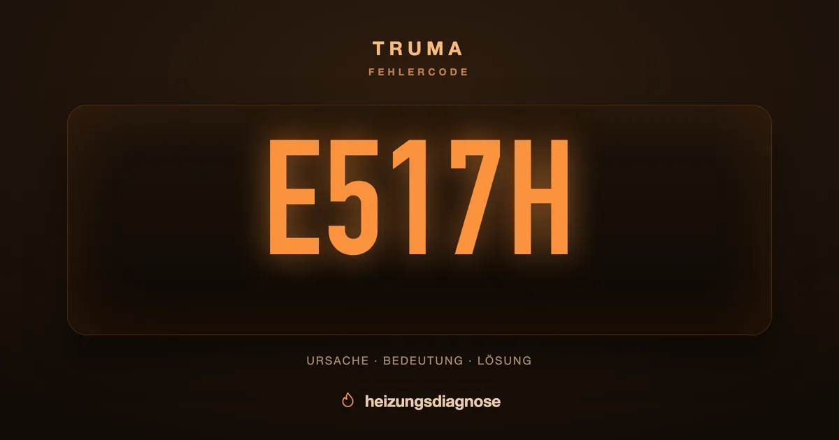 Truma E517H: Ursache und schnelle Lösung